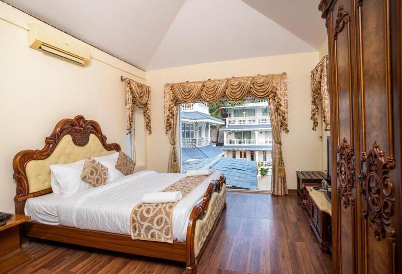 וילה עם 4 חדרי שינה, Stone Wood Riverfront Resort, Siolim