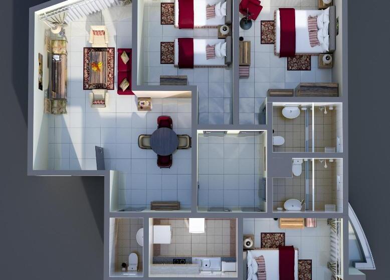 3침실 스위트, Ewan Tower Hotel Apartments