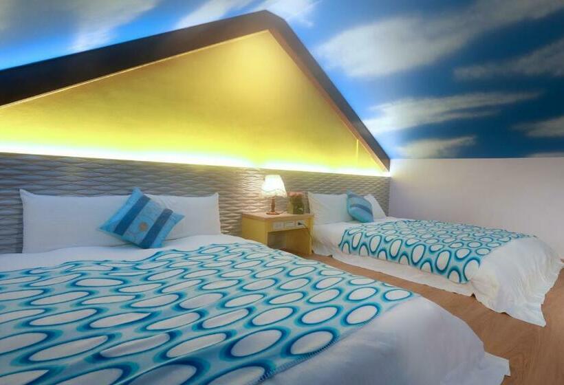 اتاق استاندارد چهارنفره با چشم‌انداز باغ, Zhen Shan Zhuang B&b