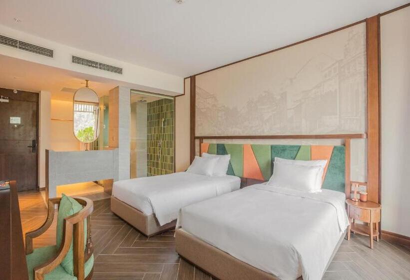 اتاق لوکس با چشمانداز باغ, Mandala Retreats Kim Bôi