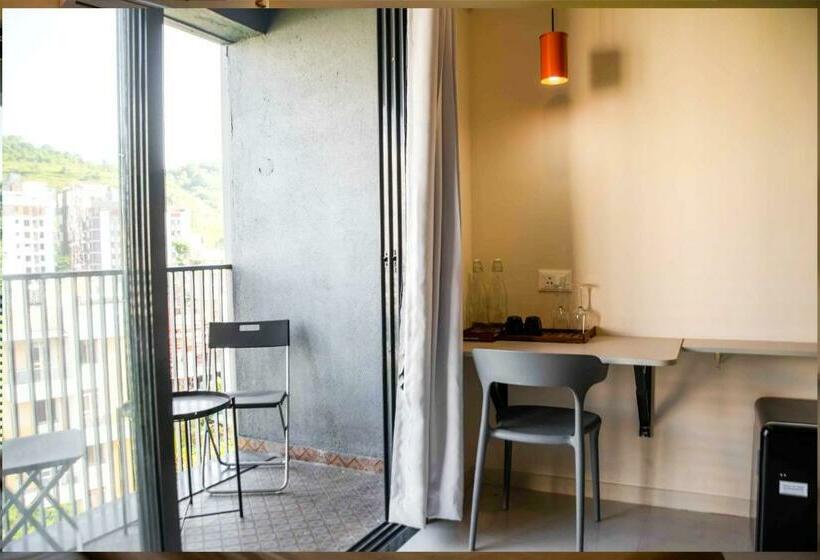 标准间带阳台, Hamlet Private Studio Apartments, Baner