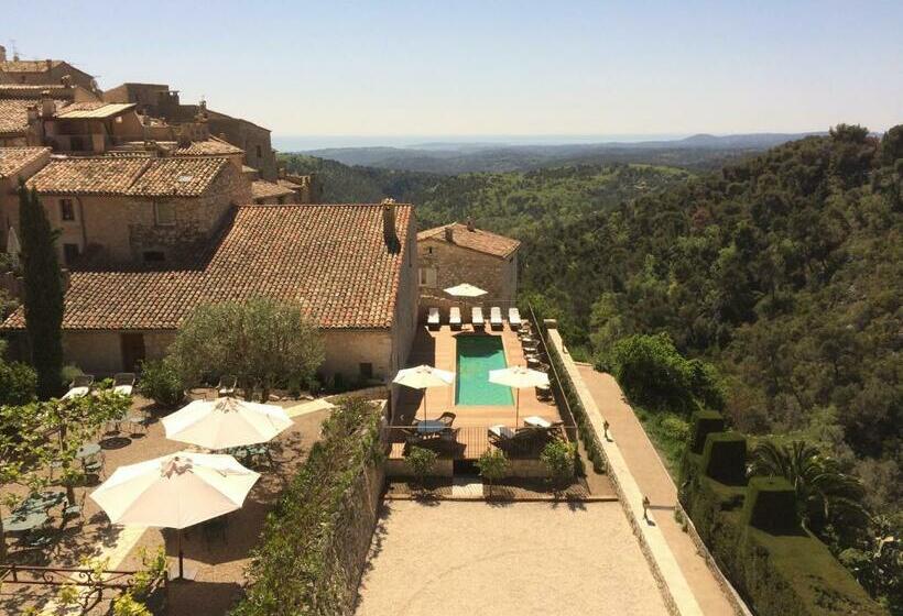 חדר סטנדרט נוף לים עם מרפסת, Auberge De Tourrettes