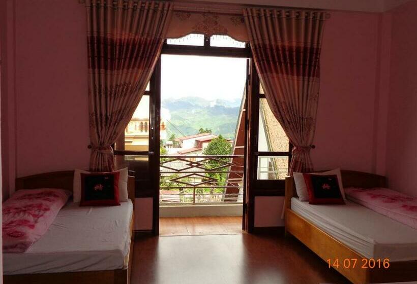 اتاق استاندارد سه تخته با بالکن, May Nui Sa Pa Hostel