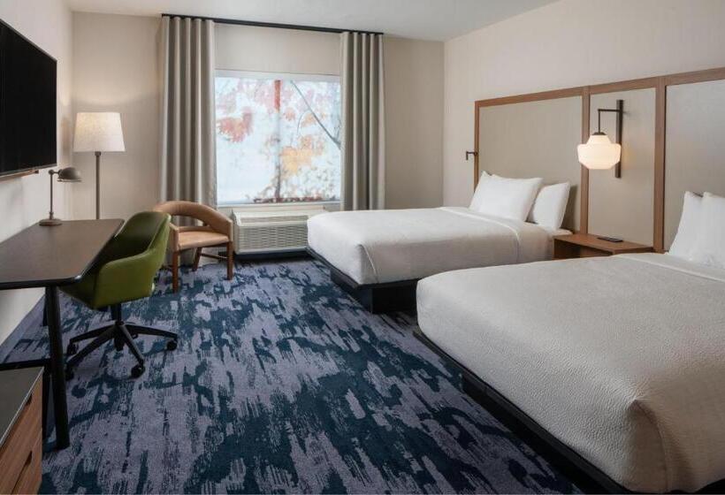 ２ダブルベッドのスタンダードルーム, Fairfield By Marriott Inn & Suites Huntsville Redstone Gateway