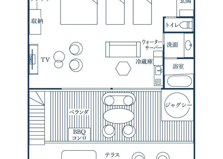 غرفة إدارية ثلاثية, Glamping＆resort Wood Design Park Noma