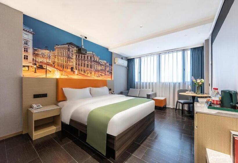 חדר סטנדרט עם מיטת קינג, Jiahua Hotel   Wanzai Ancient City