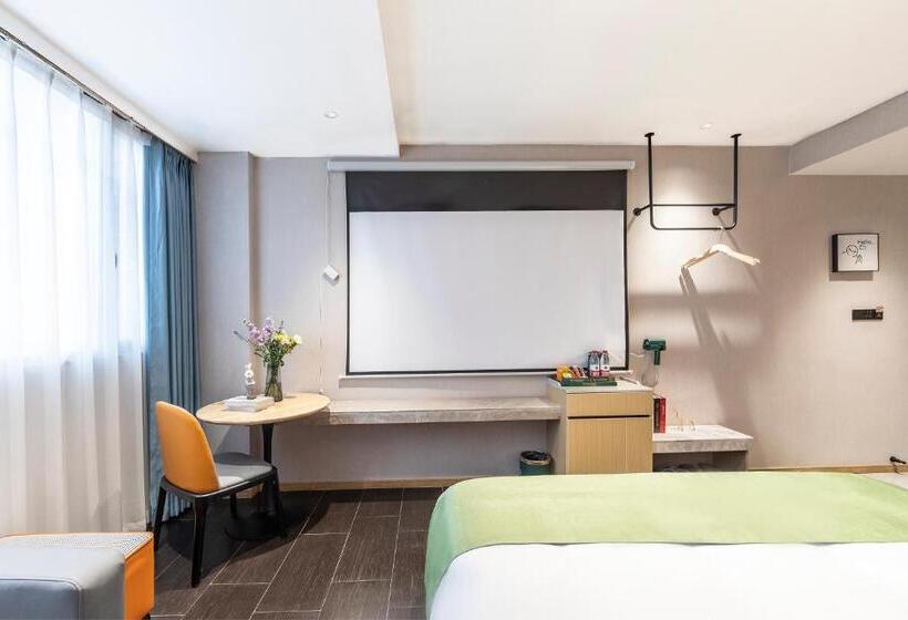 חדר סטנדרט עם מיטת קינג, Jiahua Hotel   Wanzai Ancient City