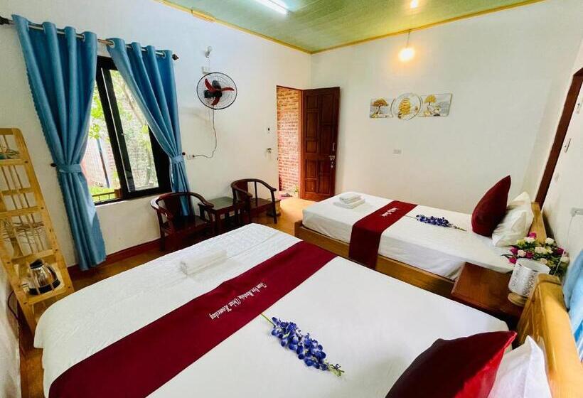 اتاق استاندارد سه تخته با چشمانداز باغ, Mountain Fields Homesaty