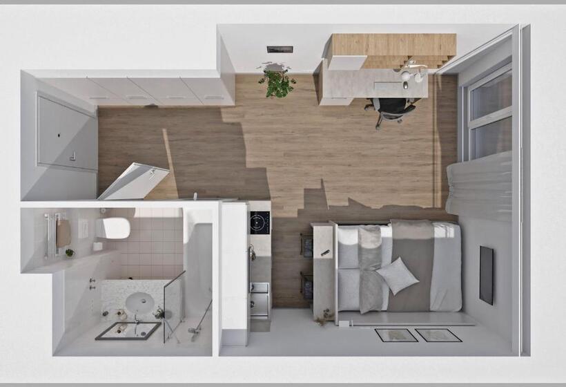 חדר סטודיו סטנדרד, Home And Coliving Bonn I Apart