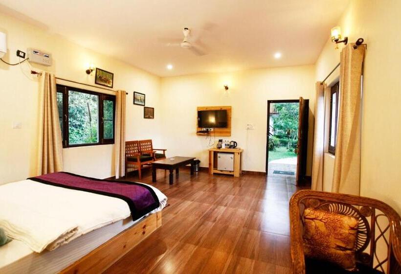1침실 빌라 정원 전망, Vanasthali Jungle Resort Corbett By Royal Collection