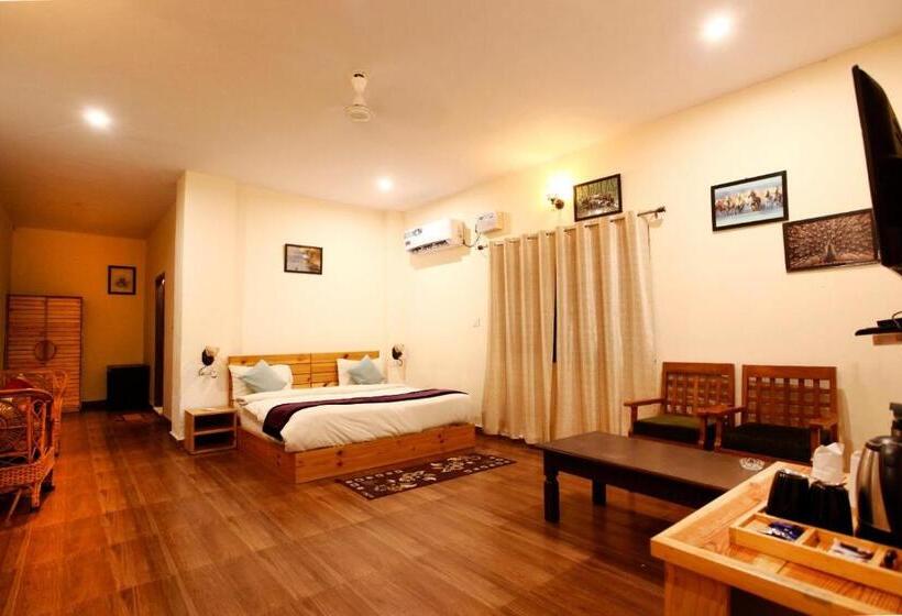 1침실 빌라 정원 전망, Vanasthali Jungle Resort Corbett By Royal Collection