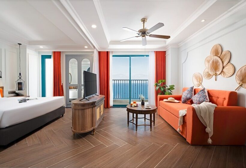 اتاق پرمیوم با چشم‌انداز دریا, Pavillon Boutique Hotel & Apartment Nha Trang