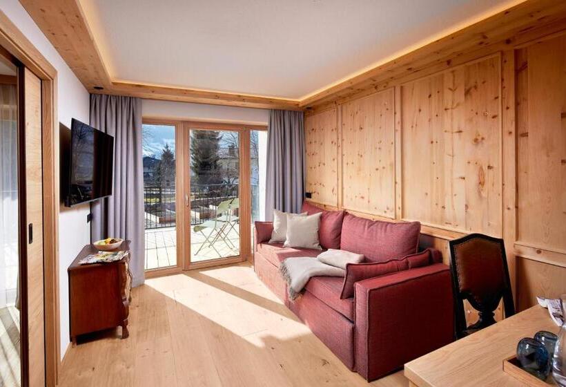 带花园景观的标准工作室, Natur Resort Rissbacher