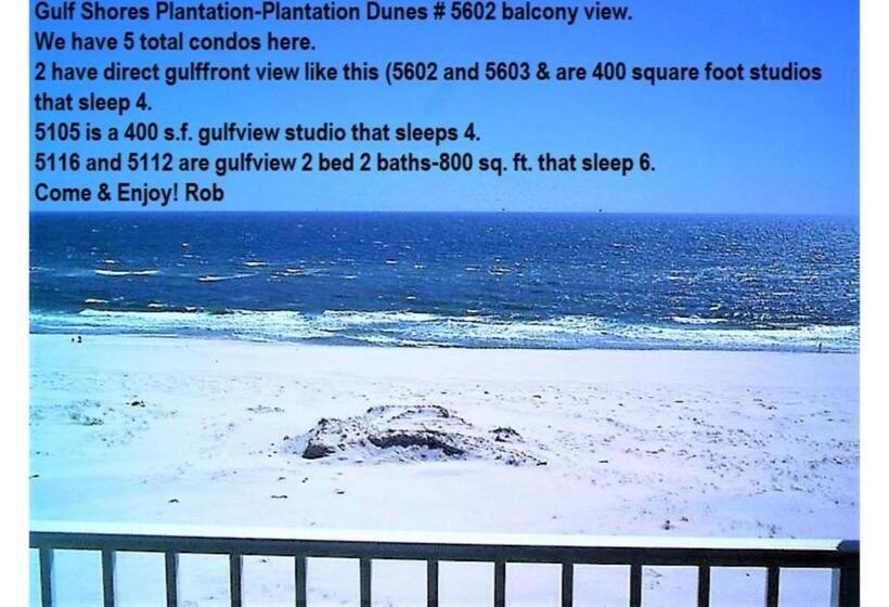 Студия Стандарт Вид на Море, Gulf Shores Plantation Condos