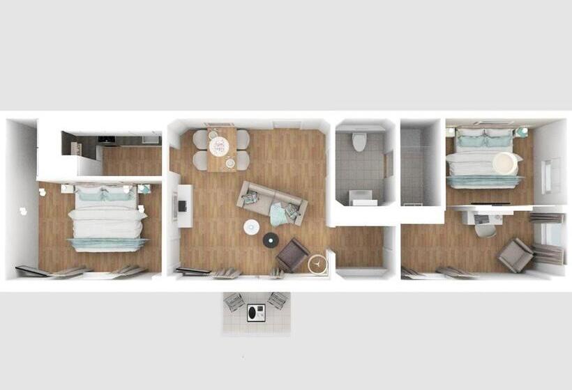 带1个卧室的带阳台的公寓, Ohlerich Speicher App_ 33