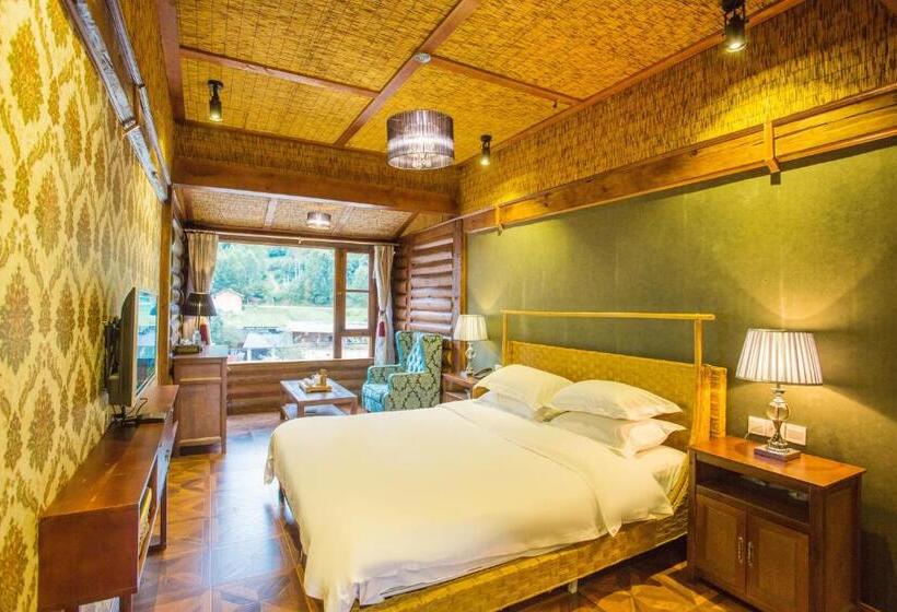 غرفة سوبيريور مطلّة علي الحديقة, Lugu Lake In Love Inn Hostel