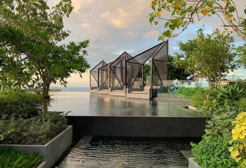 استودیوی استاندارد با چشم‌انداز دریا, 502 Edge芭提雅市中心25楼高层海景服务公寓，芭提雅海湾景观，近沙滩，步行街，购物中心