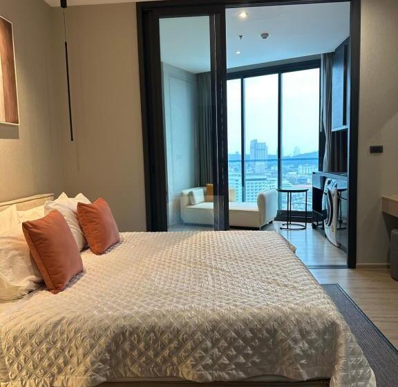 استودیوی استاندارد با چشم‌انداز دریا, 502 Edge芭提雅市中心25楼高层海景服务公寓，芭提雅海湾景观，近沙滩，步行街，购物中心