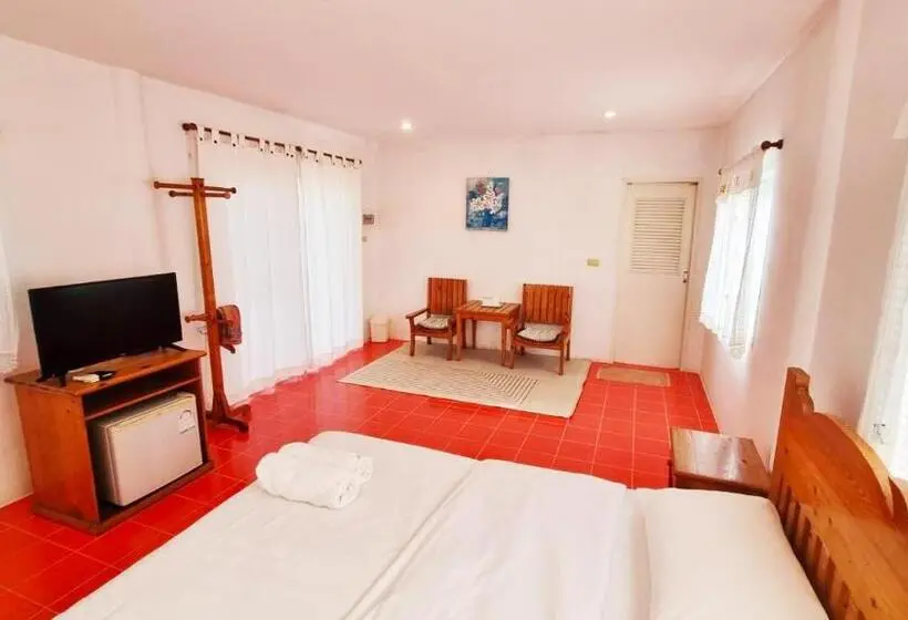 Villa 1 Makuuhuone, The Golden View Resort สวนผึ้ง