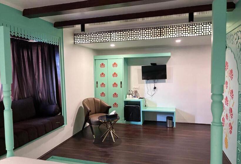 带大床的高级房间, Green Rooms, Vintage Luxury Near Dal Lake