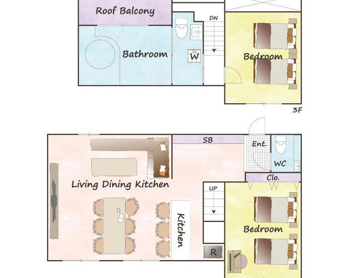 آپارتمان دوبلکس 1 خوابه, Shibuya City House 渋谷シティハウス