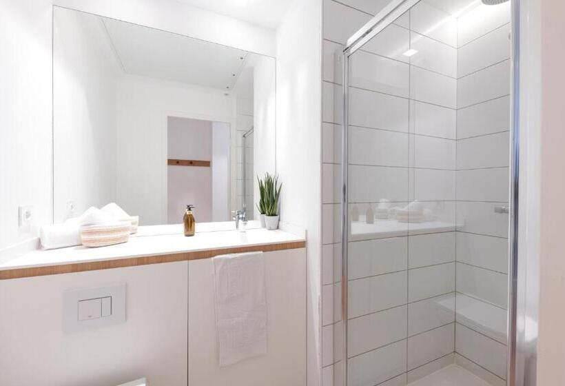 침실 1개 디럭스 아파트, The Babel Community Hôtel Vieux Port