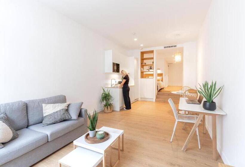 침실 1개 디럭스 아파트, The Babel Community Hôtel Vieux Port