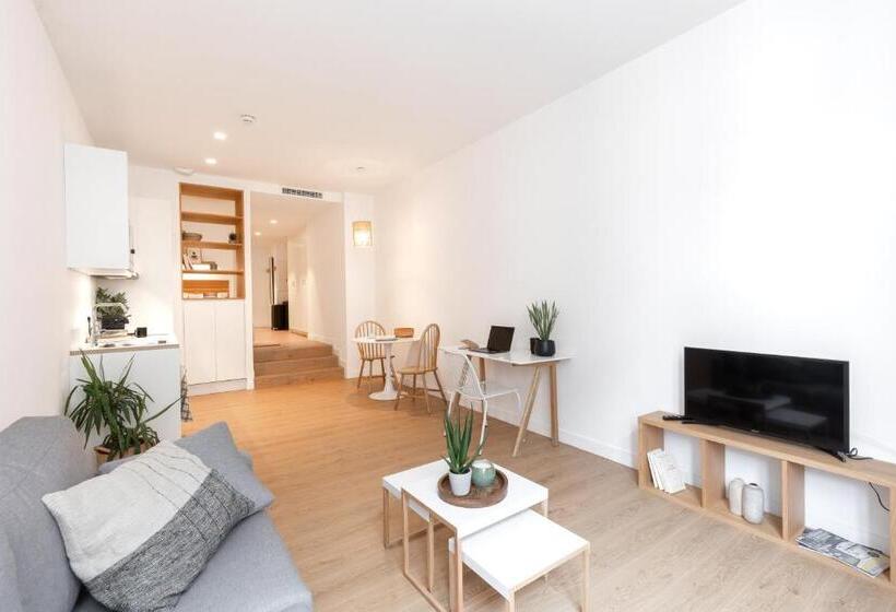 침실 1개 디럭스 아파트, The Babel Community Hôtel Vieux Port