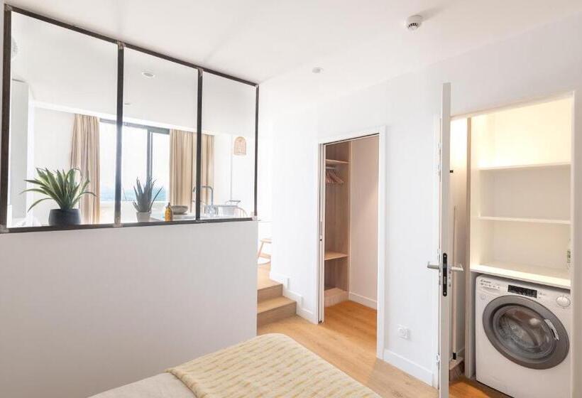 Апартаменты 1 Спальня с Террасой, The Babel Community Hôtel Grenoble Bastille