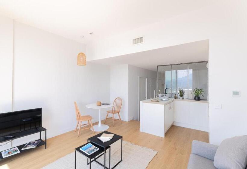 Апартаменты 1 Спальня с Террасой, The Babel Community Hôtel Grenoble Bastille