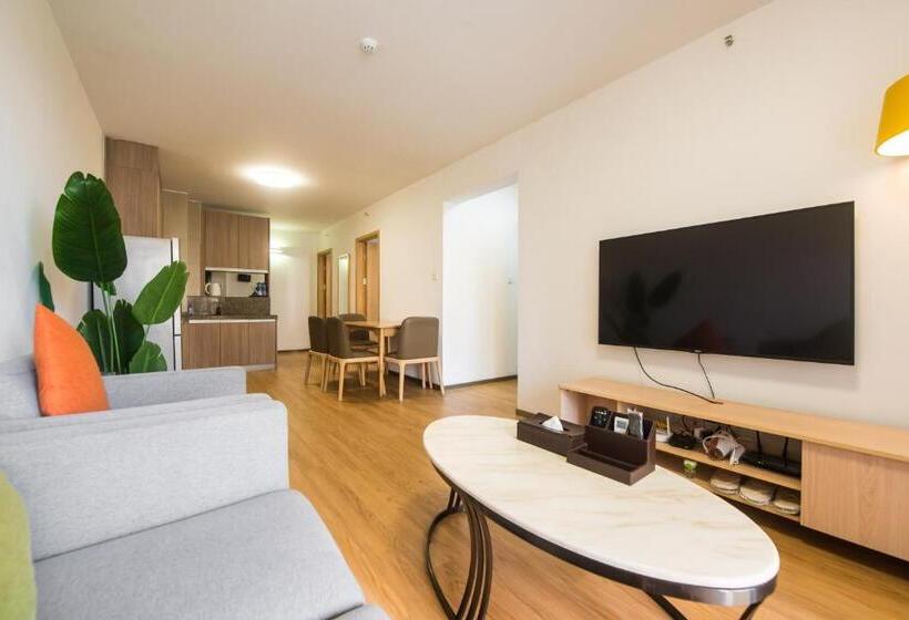 带3个卧室的公寓, Wesu Weisu Service Apartment   Shenzhen University Nanshan Science And Technolog Park
