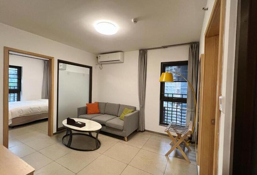 침실 2개 아파트, Wesu Weisu Service Apartment   Shenzhen University Nanshan Science And Technolog Park