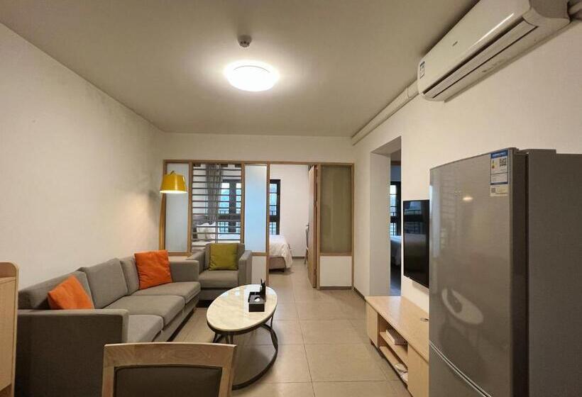 침실 2개 아파트, Wesu Weisu Service Apartment   Shenzhen University Nanshan Science And Technolog Park