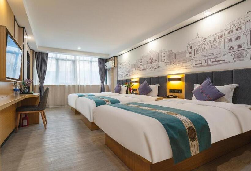 豪华三人间, Amemouillage Inn   Guangzhou Railway Station Xicun Metro Station