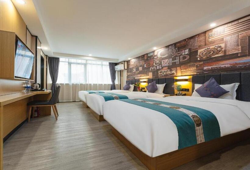 豪华三人间, Amemouillage Inn   Guangzhou Railway Station Xicun Metro Station