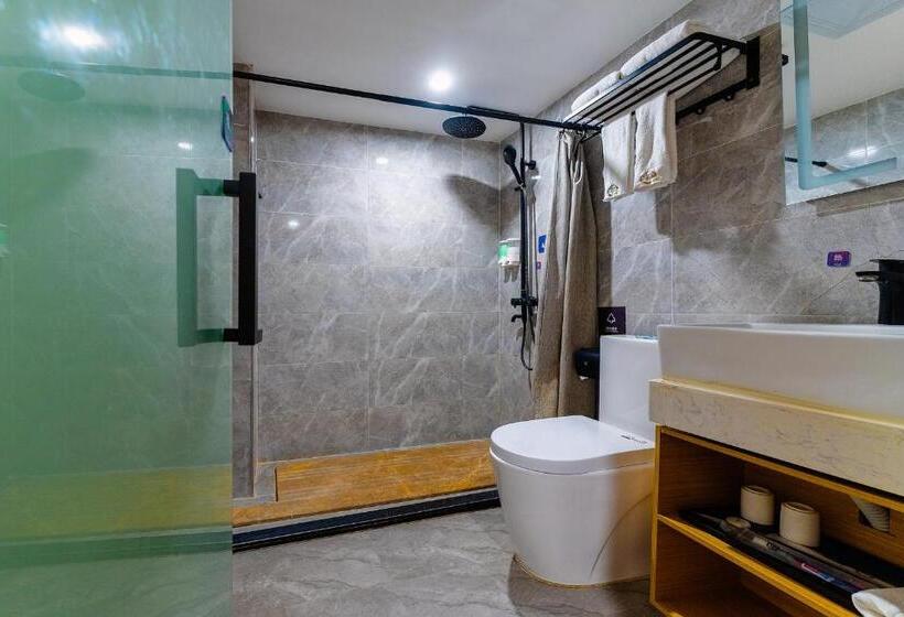 Quarto Triplo Deluxe, Amemouillage Inn   Guangzhou Railway Station Xicun Metro Station