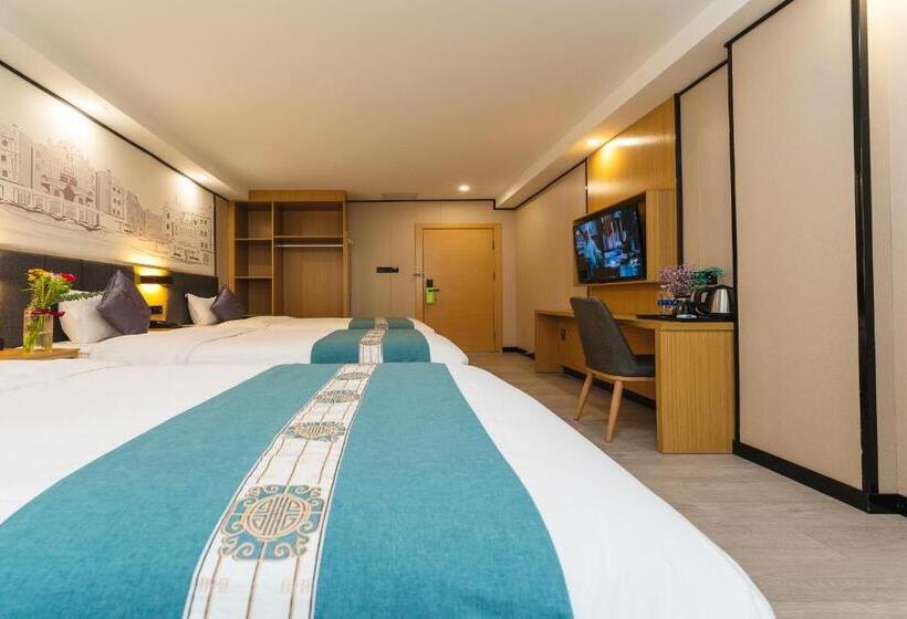 豪华三人间, Amemouillage Inn   Guangzhou Railway Station Xicun Metro Station