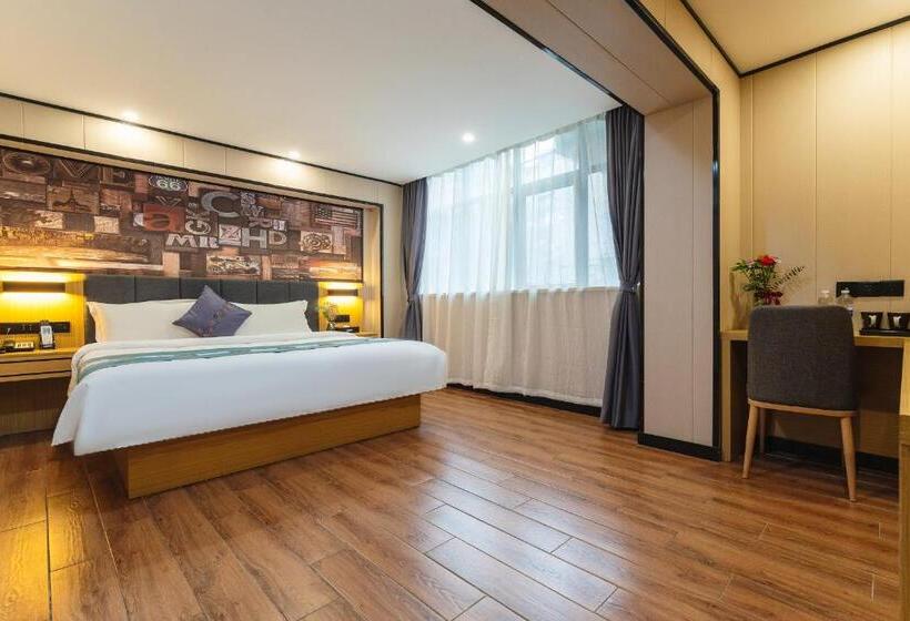 商务房间, Amemouillage Inn   Guangzhou Railway Station Xicun Metro Station