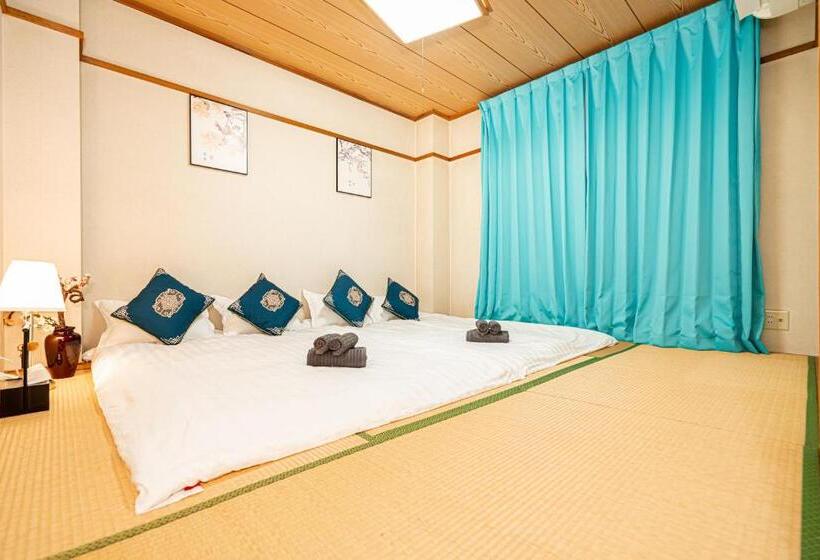 غرفة قياسية مزوَّدة بشُرفة, Lifehouse 押上駅から徒歩5分 スカイツリーまで徒歩9分 最大6人可 Wifi有