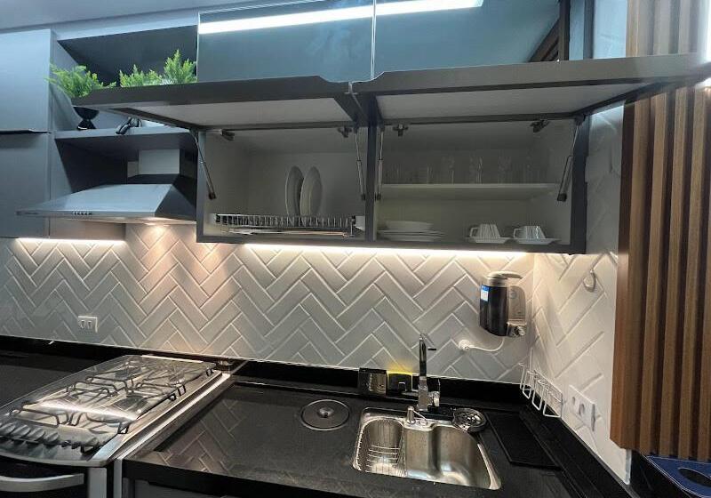 דירת חדר דלוקס, Flat Luxo Premium   Londrina Flat Hotel   43m² #garagemgrátis