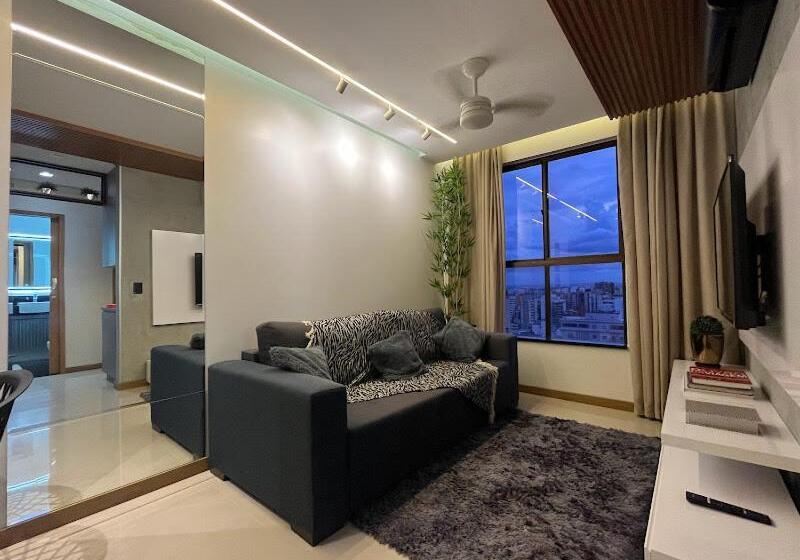 דירת חדר דלוקס, Flat Luxo Premium   Londrina Flat Hotel   43m² #garagemgrátis