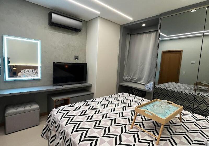 Апартаменты Deluxe 1 Спальня, Flat Luxo Premium   Londrina Flat Hotel   43m² #garagemgrátis
