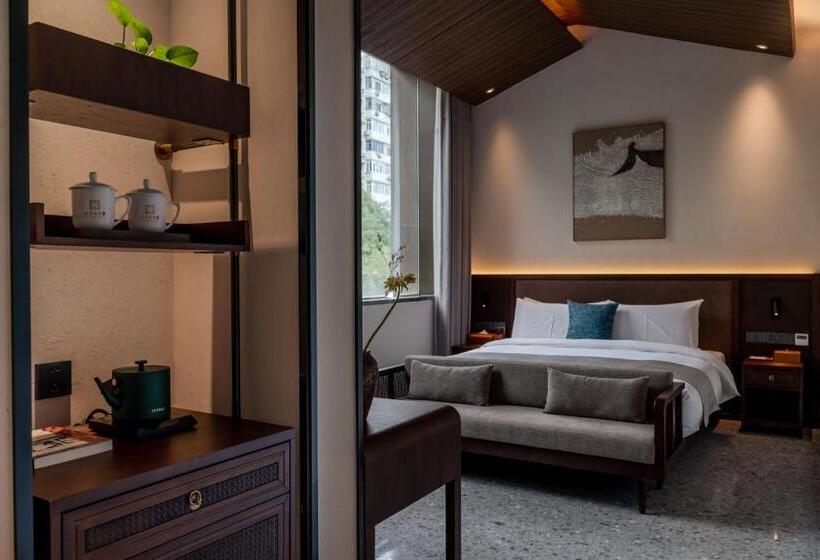 디럭스 룸 킹사이즈 침대, Jingmao Alley Hotel   Beijing Wangfujing Dongsi Subway Station Branch