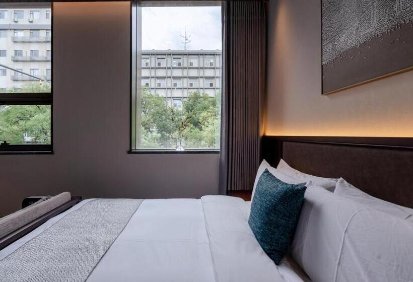 디럭스 룸 킹사이즈 침대, Jingmao Alley Hotel   Beijing Wangfujing Dongsi Subway Station Branch