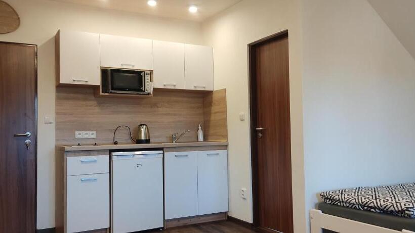 غرفة قياسية ثلاثية مزودة بشرفة, Penzion Bystřička