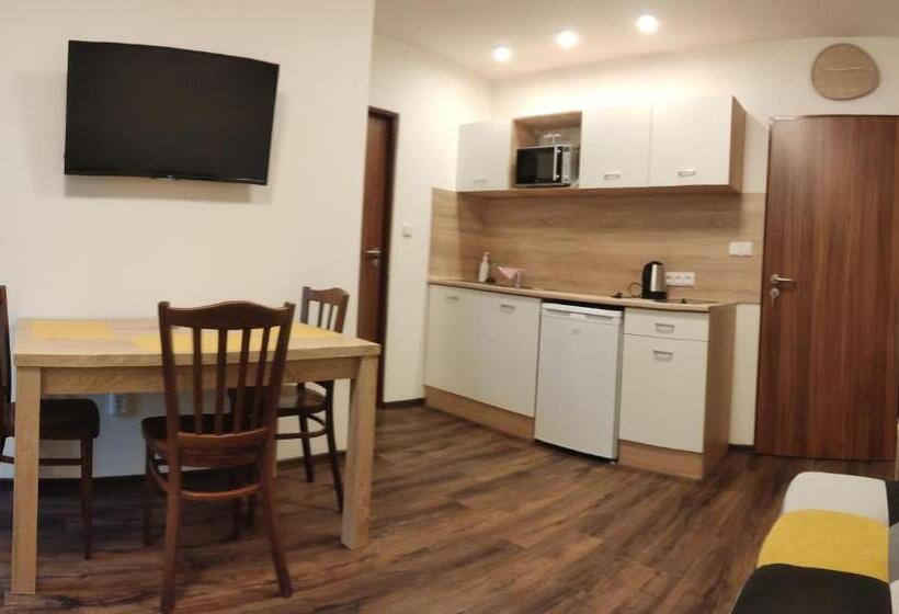 شقة غرفة نوم واحدة مزودة بشُرفة, Penzion Bystřička