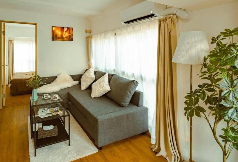 家庭套房, 渋谷中心!駅まで4分! 最大7人可!無料モバイルwifi!おしゃれなオープンバルコニー