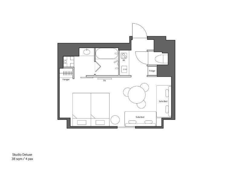 Студия Deluxe, Section L Ueno Hirokoji