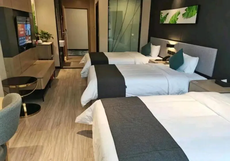 Superior Kolmen Hengen Huone, Thank Inn Plus Shaoguan Qujiang District Maba