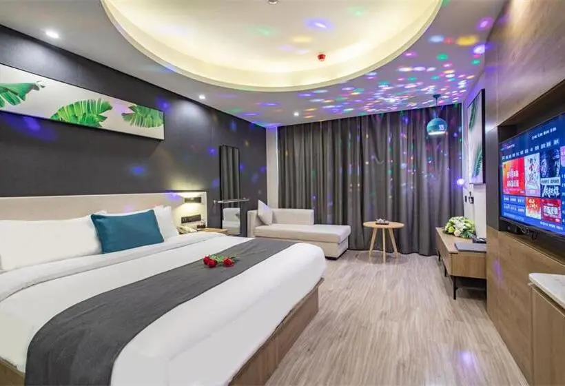 Romanttinen Huone, Thank Inn Plus Shaoguan Qujiang District Maba